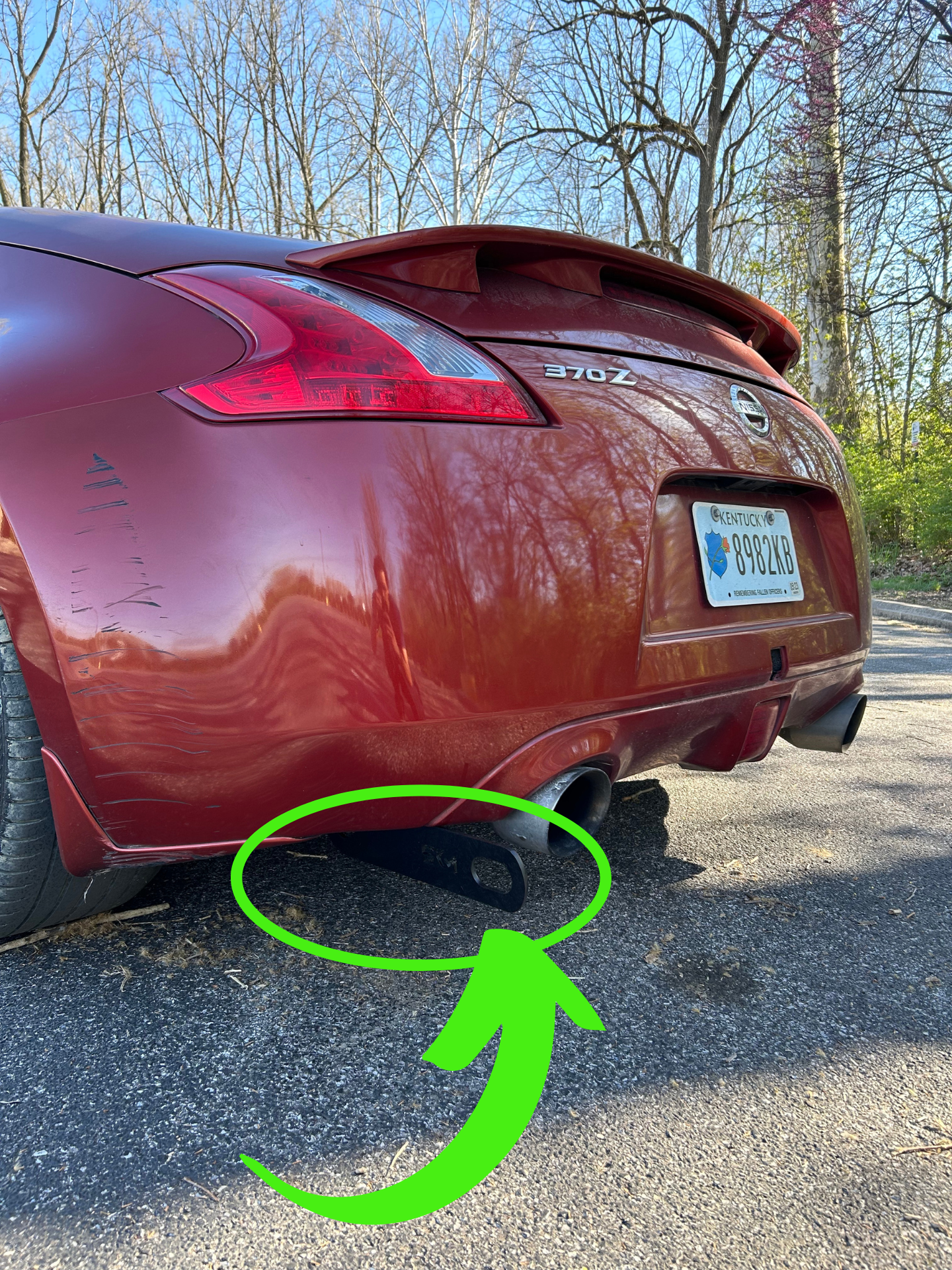 370z Rear Tow Hook Tie Down Drifting Drift Race Time Attack