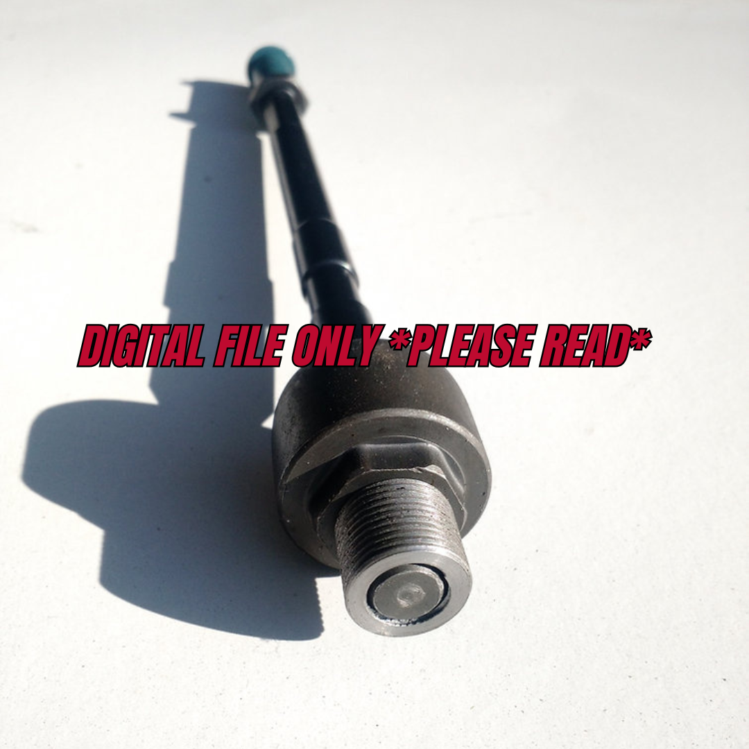 Rx7 FC Manual Rack to Power Rack Tie Rod Adapter **DIGITAL FILE ONLY** SEE DESCRIPTION