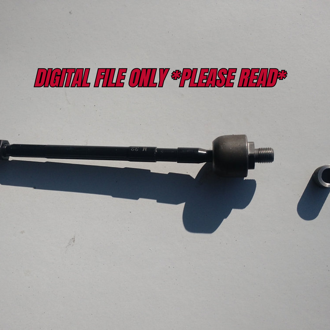 Rx7 FC Manual Rack to Power Rack Tie Rod Adapter **DIGITAL FILE ONLY** SEE DESCRIPTION